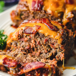 Homemade Bacon Cheeseburger Meatloaf