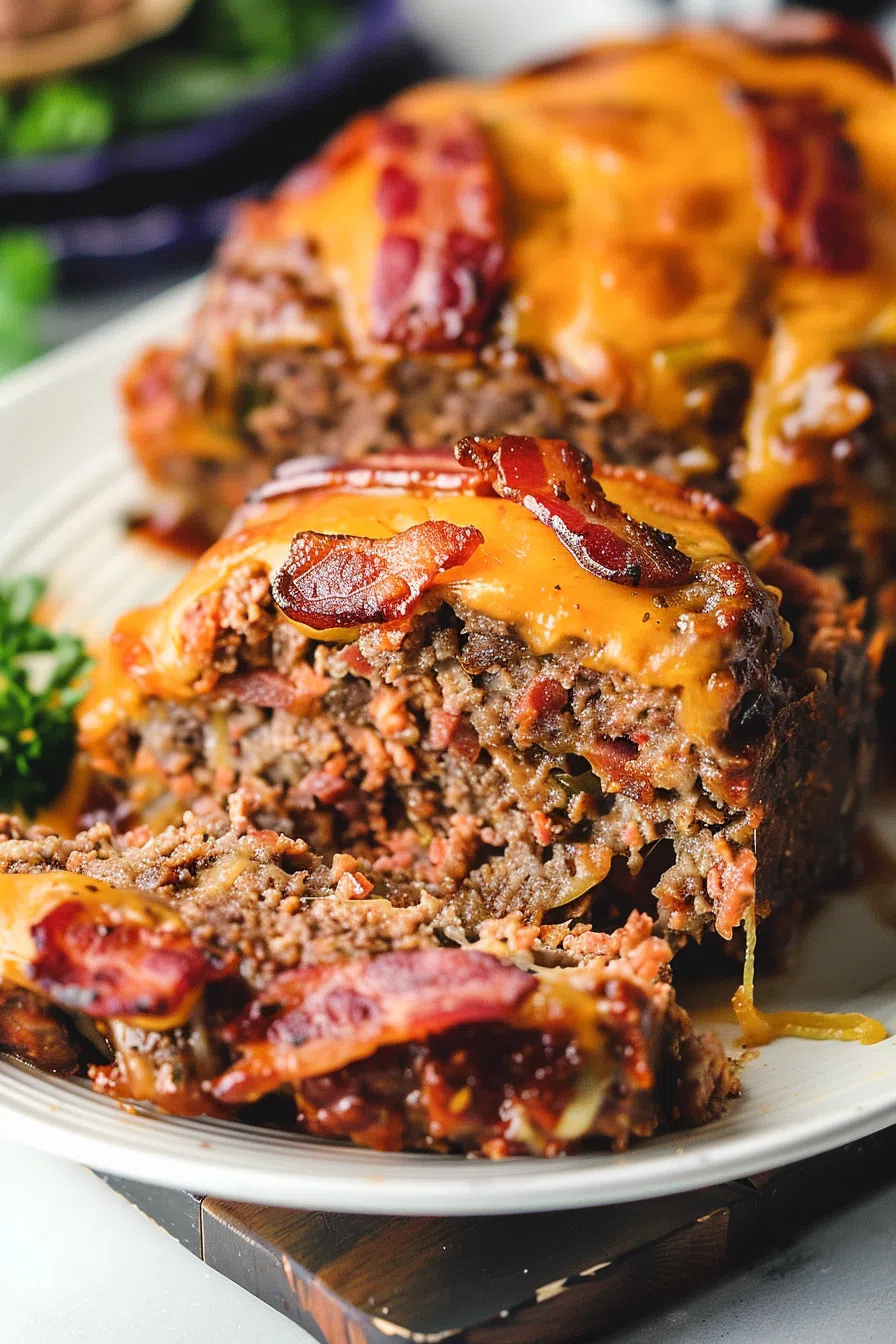 Homemade Bacon Cheeseburger Meatloaf