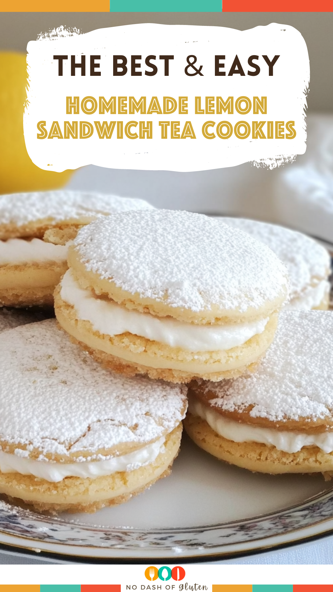 Homemade Lemon Sandwich Tea Cookies