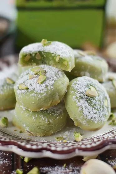 Homemade Pistachio Wedding Cookies