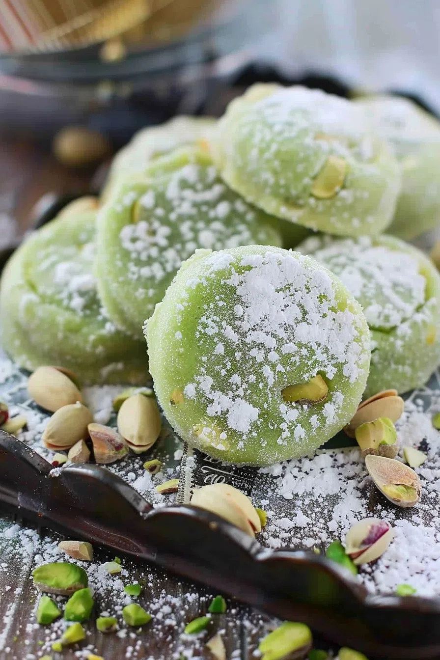 Homemade Pistachio Wedding Cookies