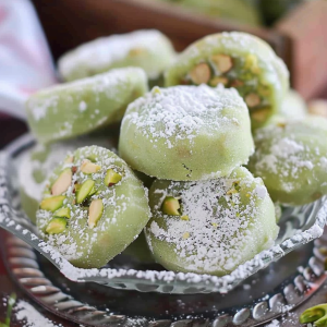 Homemade Pistachio Wedding Cookies