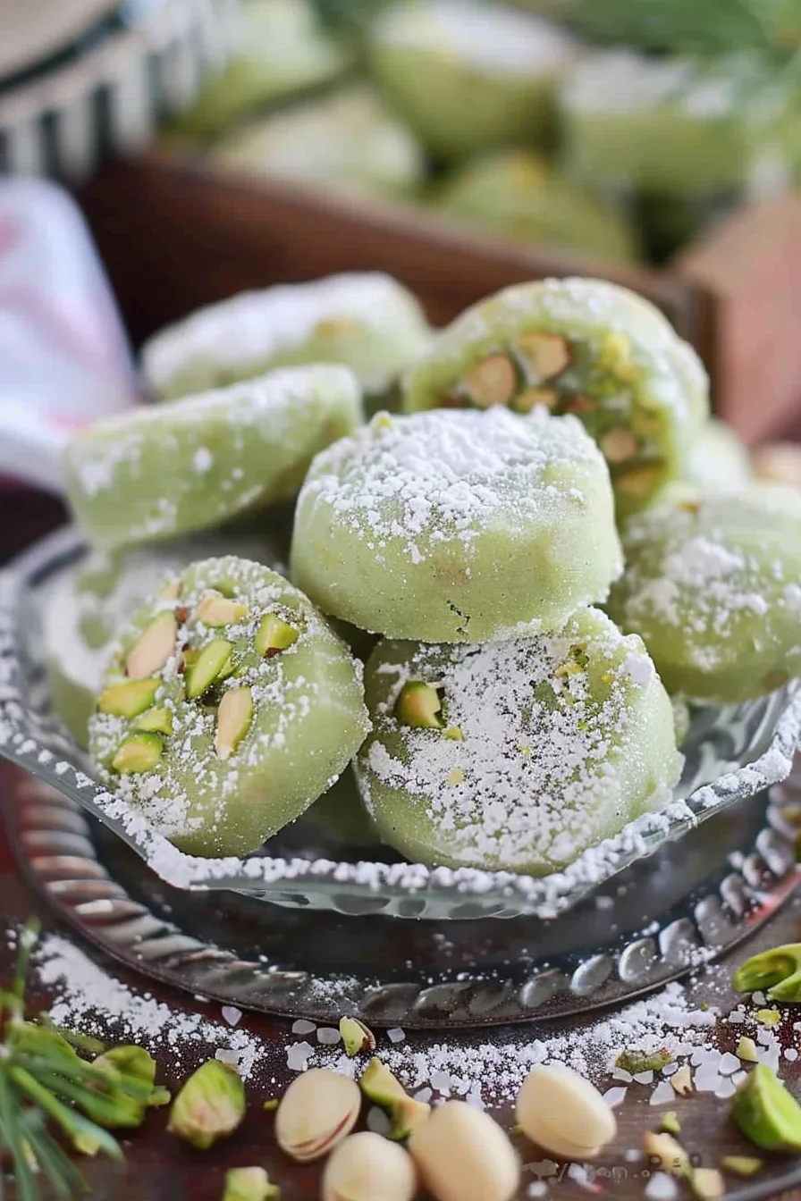 Homemade Pistachio Wedding Cookies