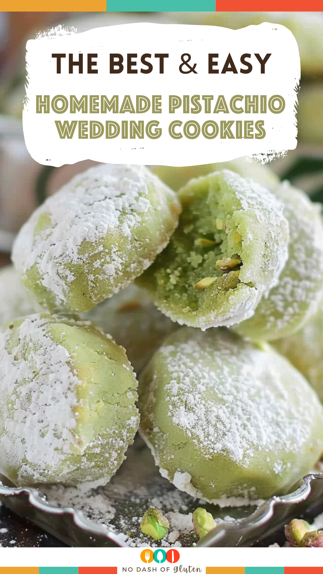 Homemade Pistachio Wedding Cookies