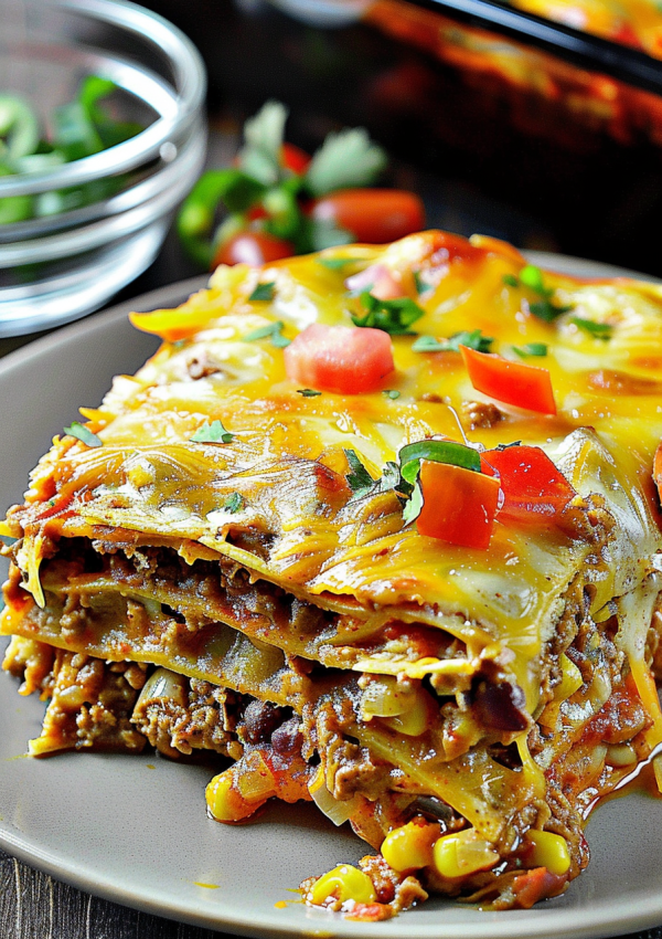 Savory Mexican Tortilla Casserole