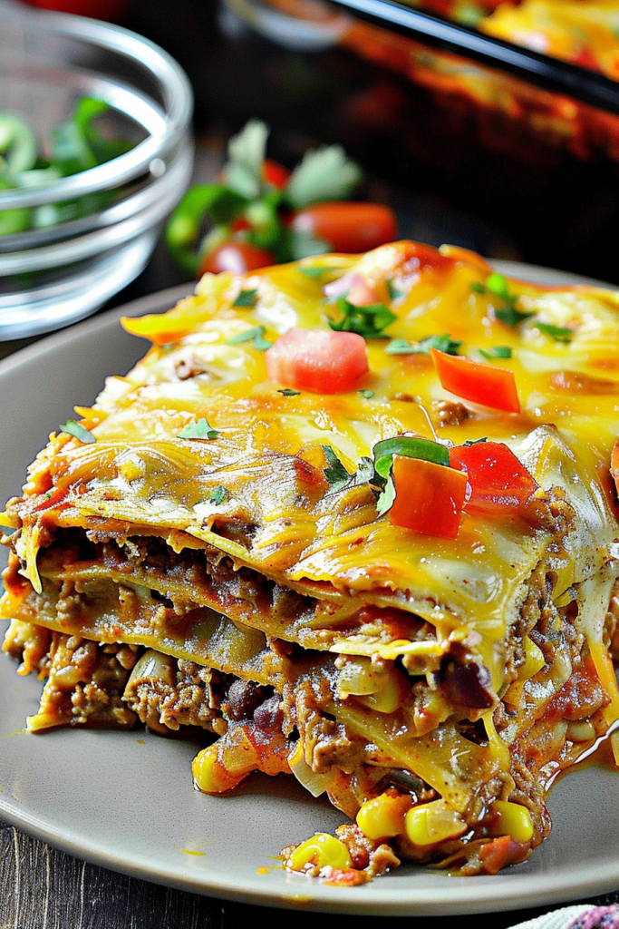 Savory Mexican Tortilla Casserole