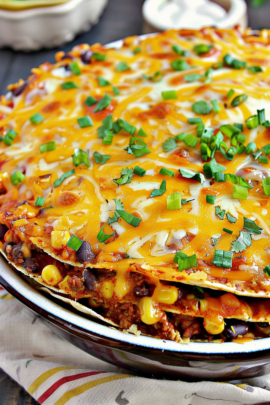 Savory Mexican Tortilla Casserole