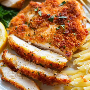 Parmesan Crusted Chicken Romano