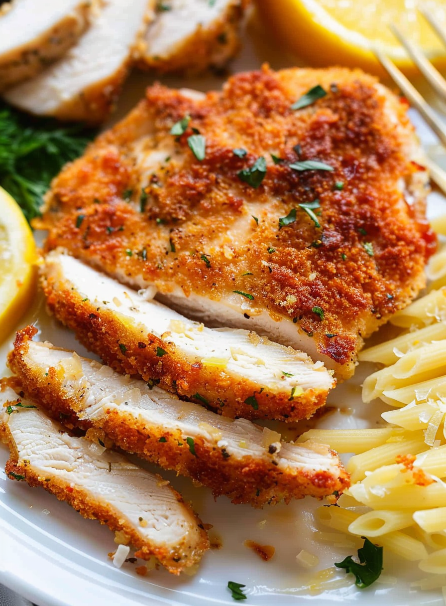 Parmesan Crusted Chicken Romano