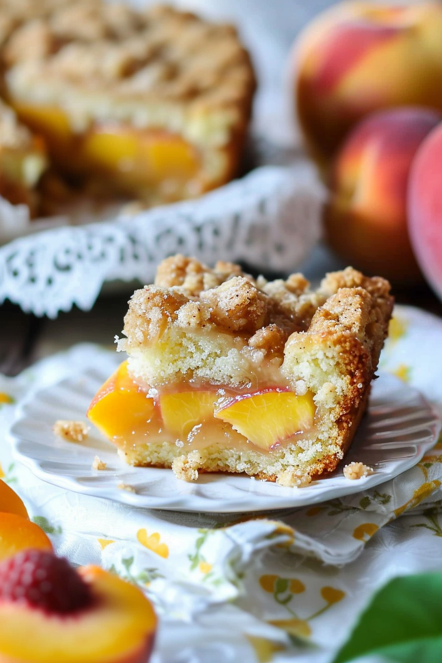 Peach Crumble Cake