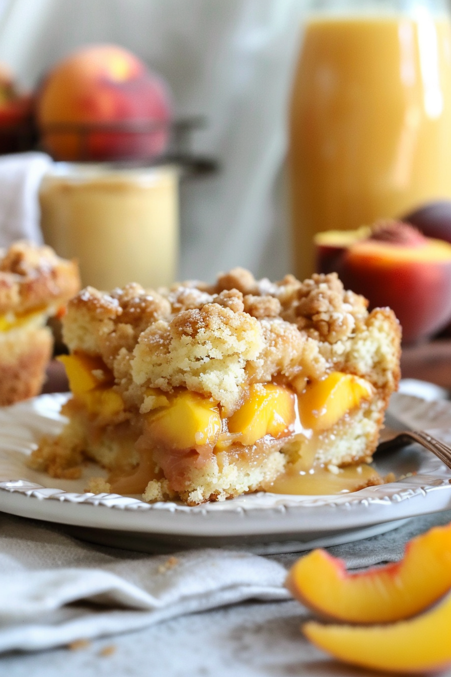 Peach Crumble Cake