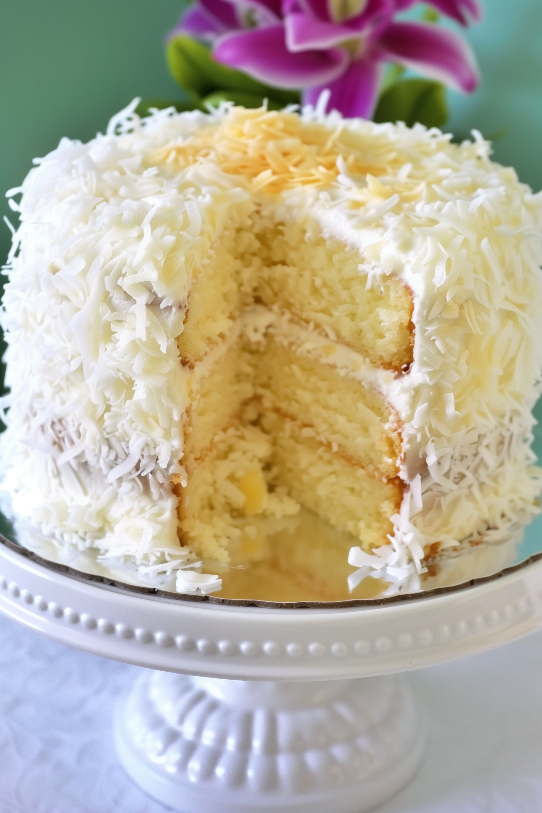 Pineapple Coconut Cake