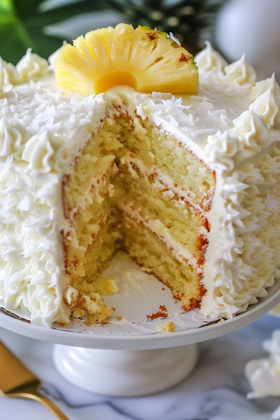 Pineapple Coconut Cake