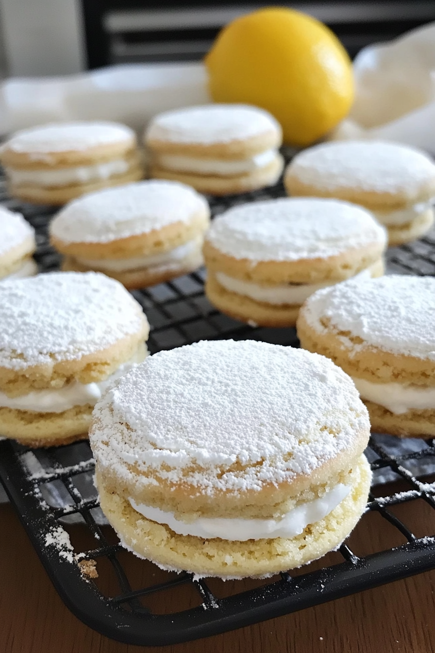 Homemade Lemon Sandwich Tea Cookies