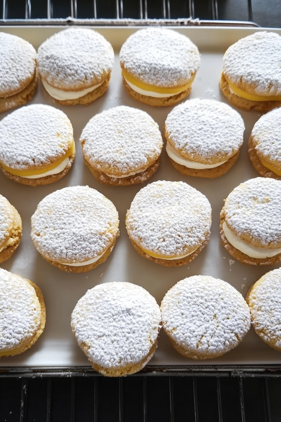 Homemade Lemon Sandwich Tea Cookies