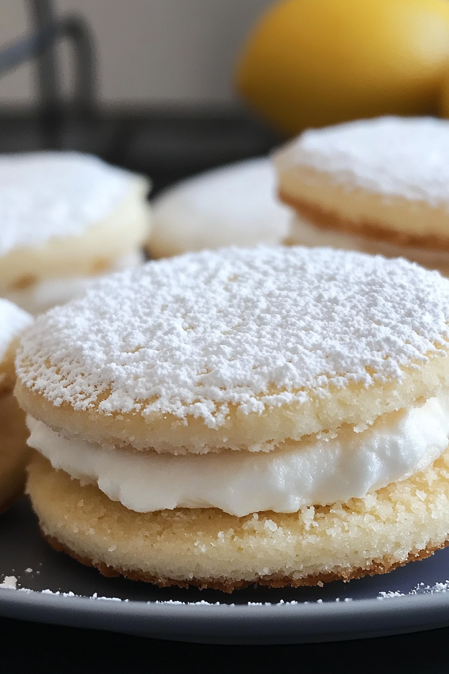 Homemade Lemon Sandwich Tea Cookies