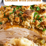 Quick Slow Cooker Chicken with Stuffing