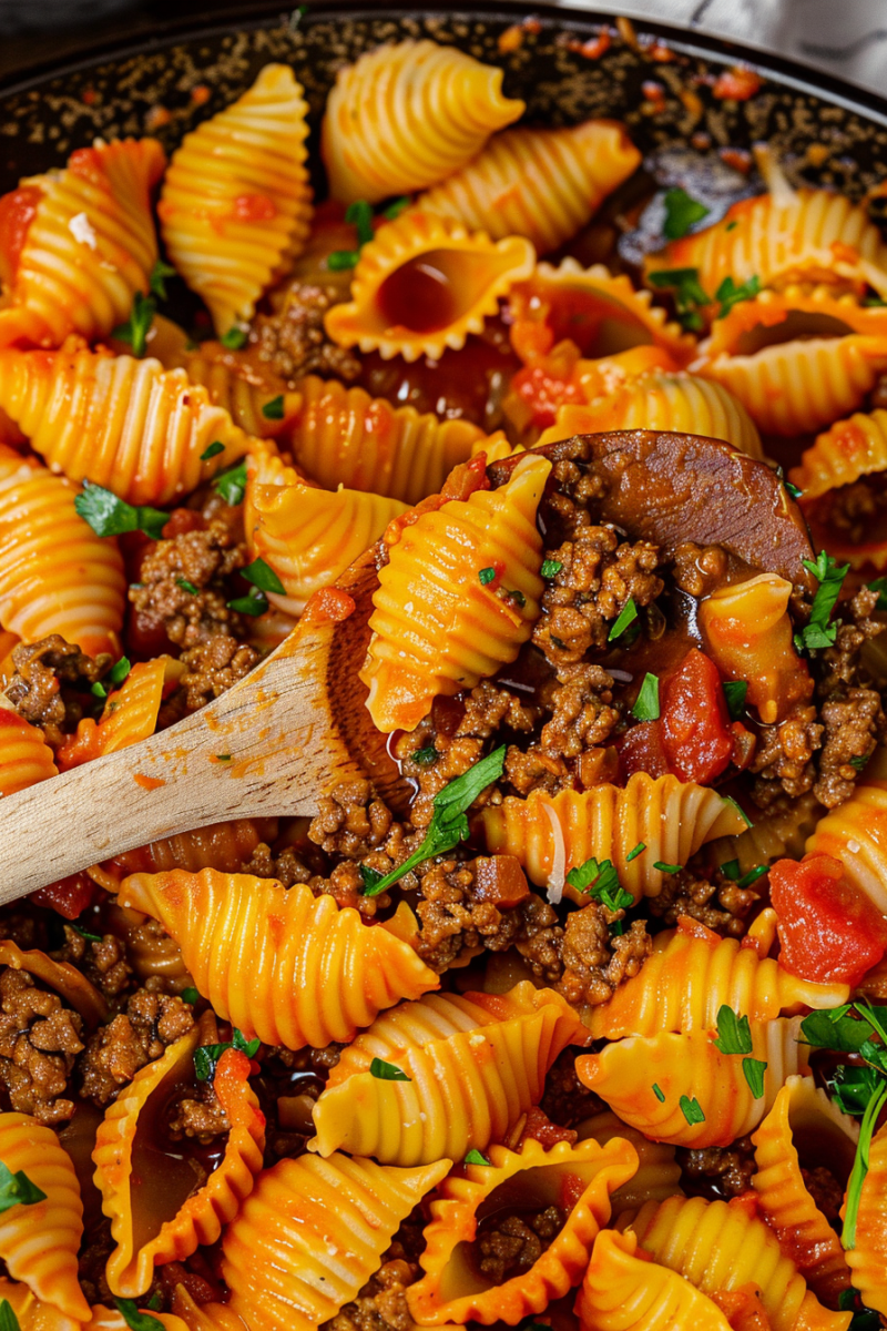 Quick and Hearty Ground Beef Pasta Shells