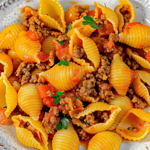 Quick and Hearty Ground Beef Pasta Shells