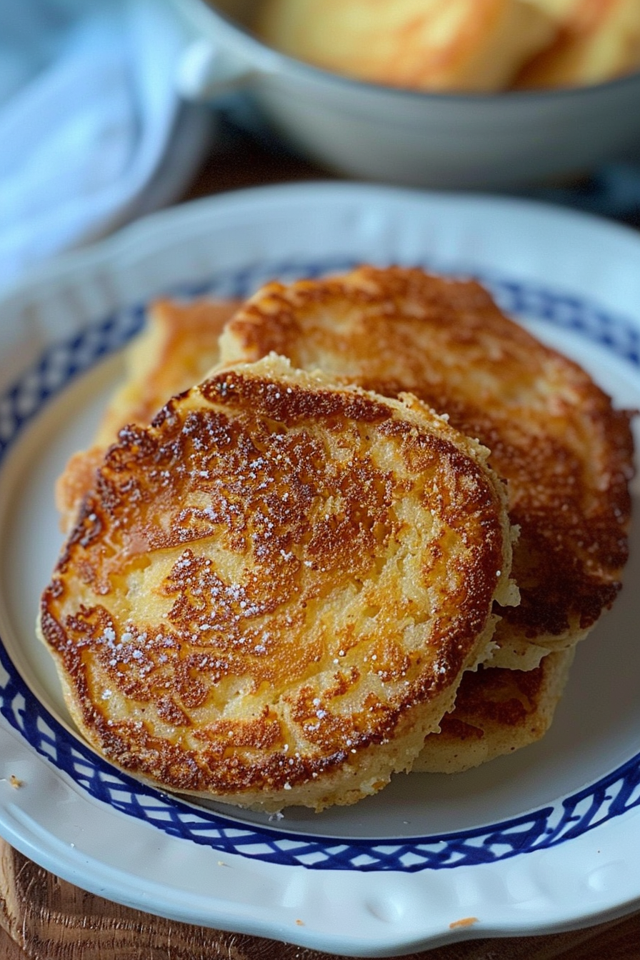 Fried Cornbread - Southern Cornmeal Hoecakes