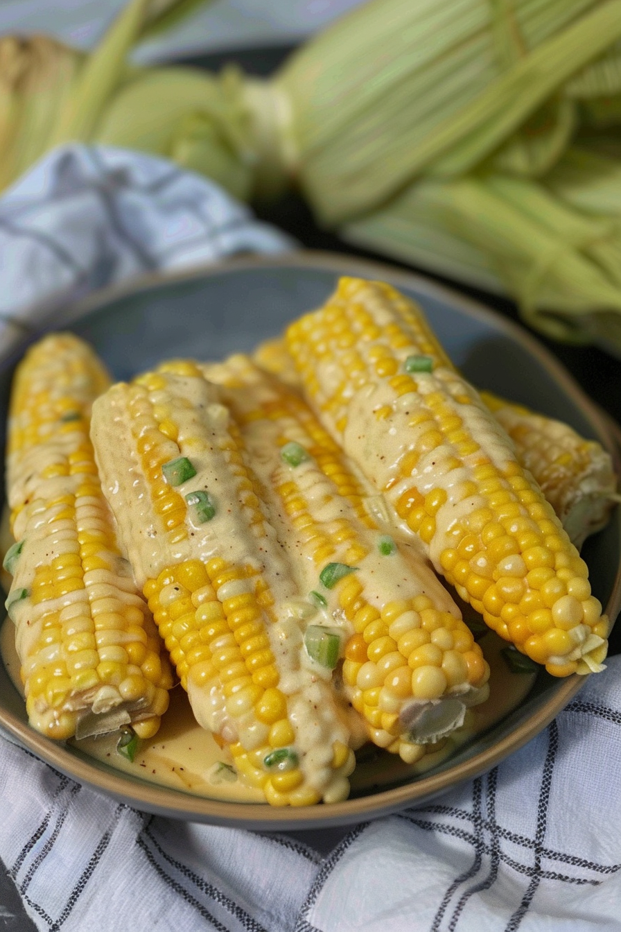 Decadent Creamed Corn on the Cob