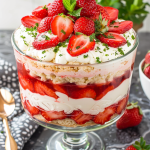 Layered Strawberry Cheesecake Trifle