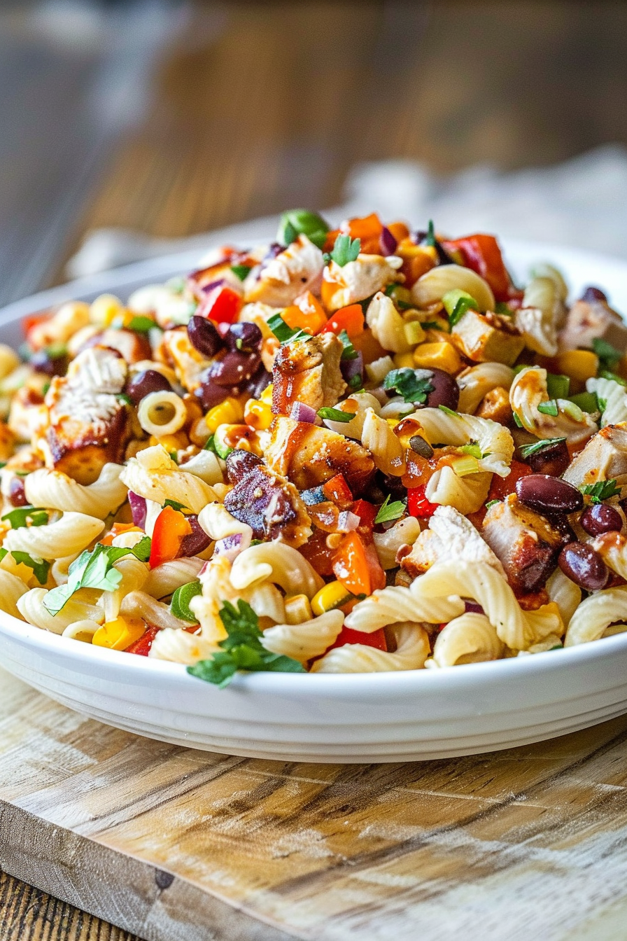 Smokey BBQ Chicken Pasta Salad