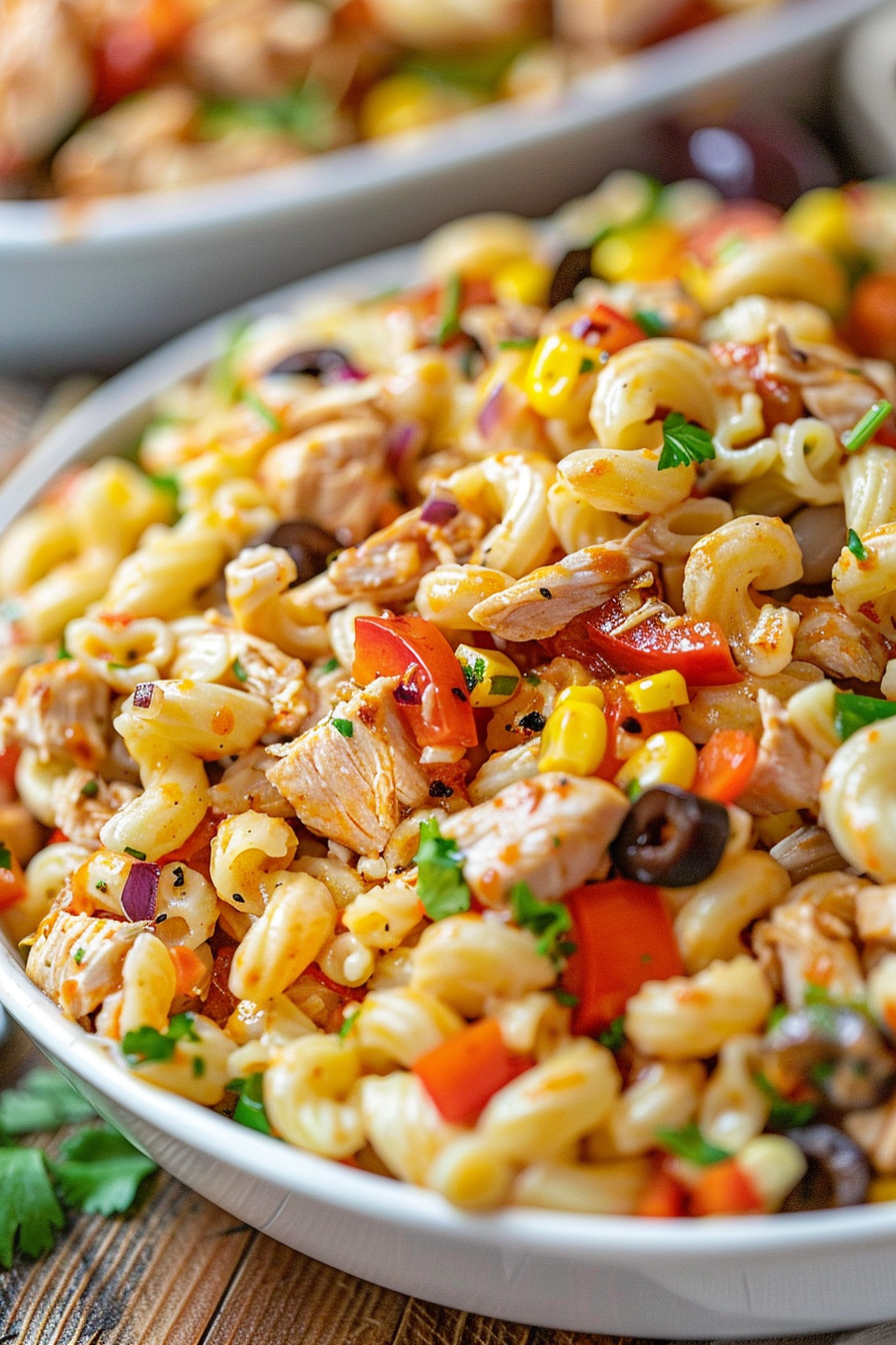 Smokey BBQ Chicken Pasta Salad