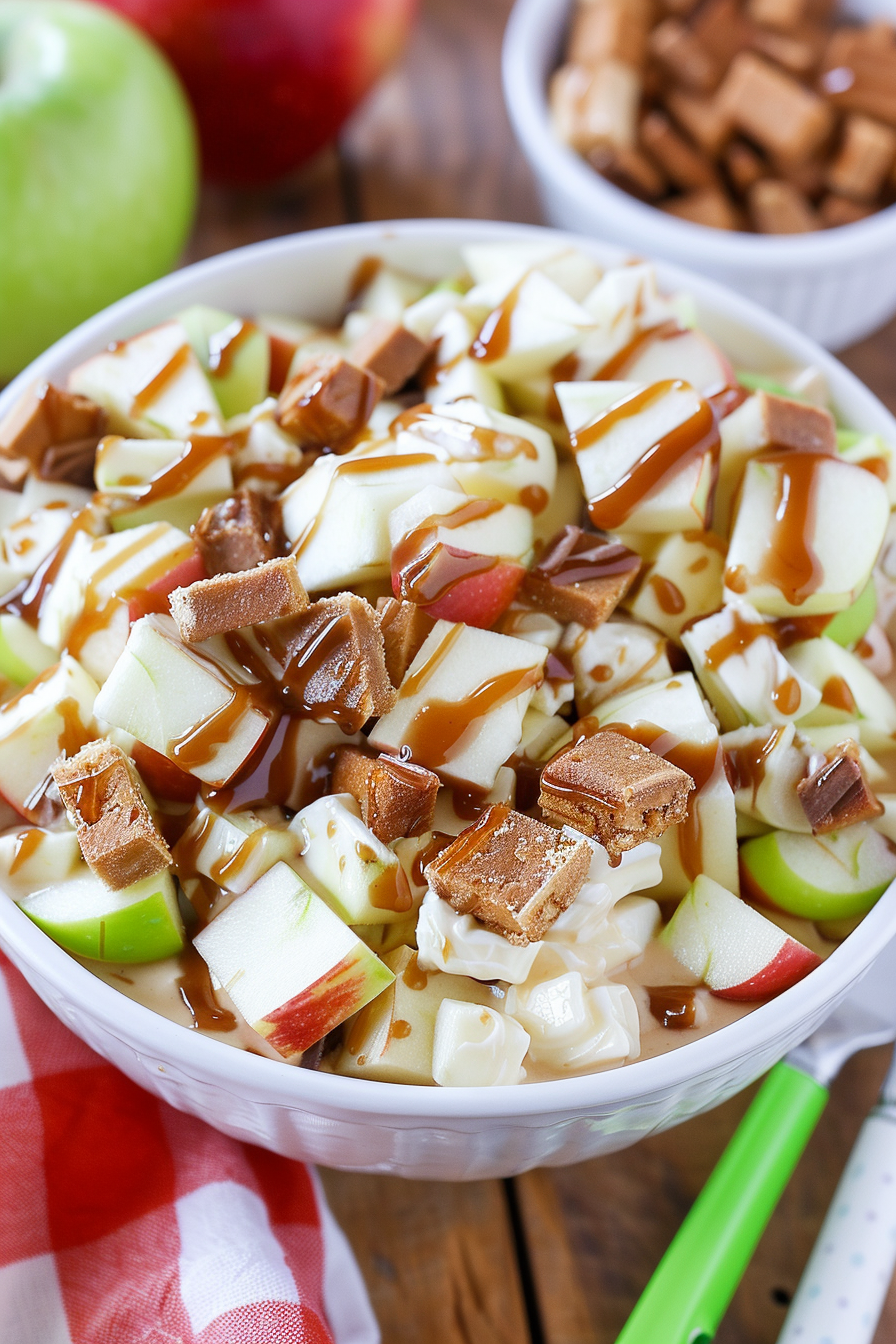 Sweet Apple Snicker Dessert Salad