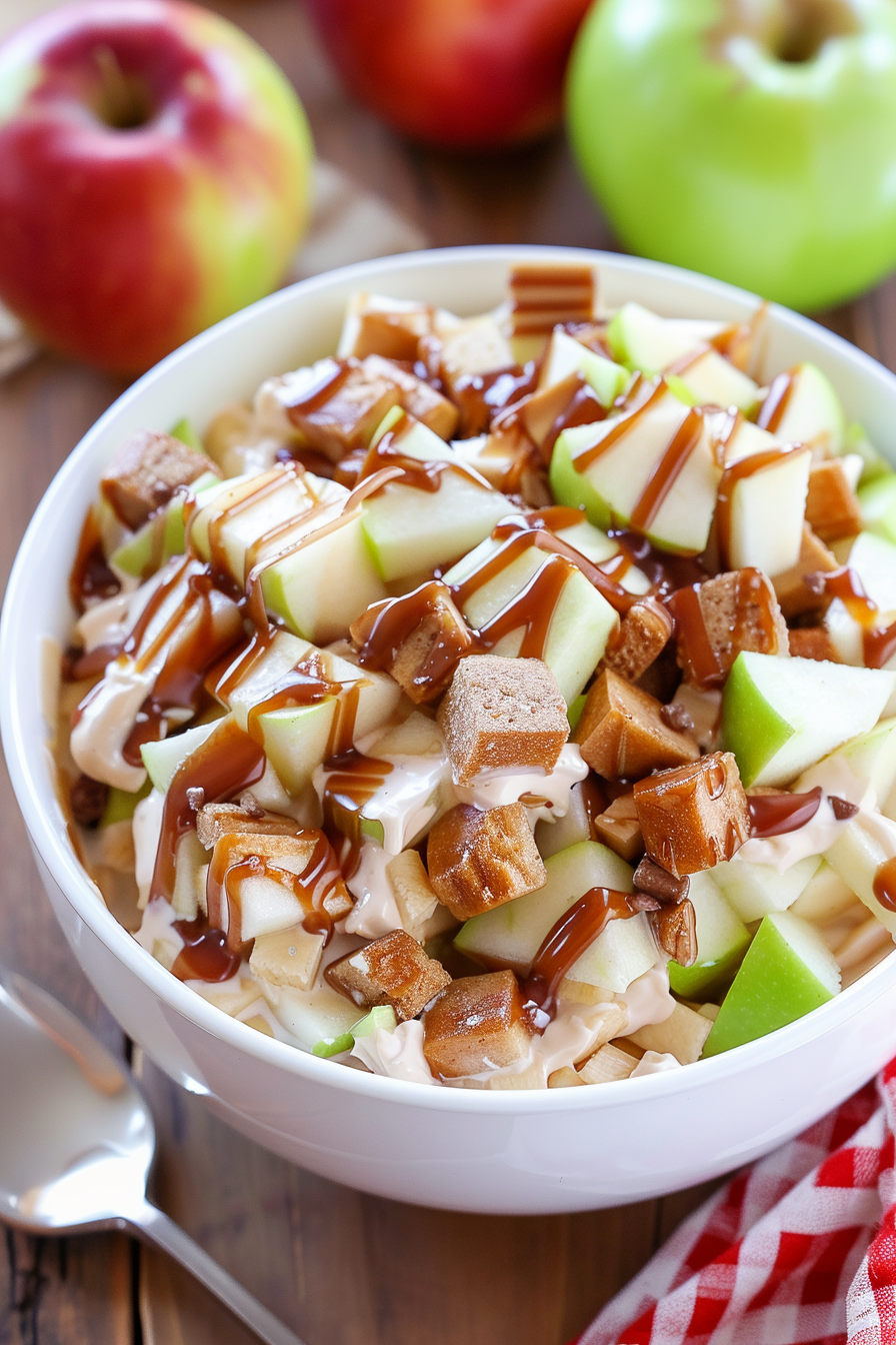 Sweet Apple Snicker Dessert Salad