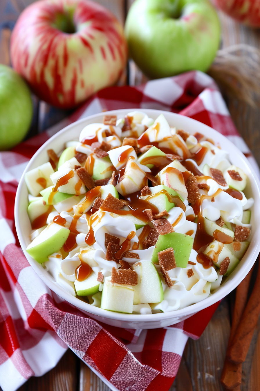 Sweet Apple Snicker Dessert Salad