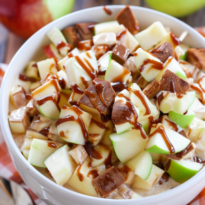 Sweet Apple Snicker Dessert Salad