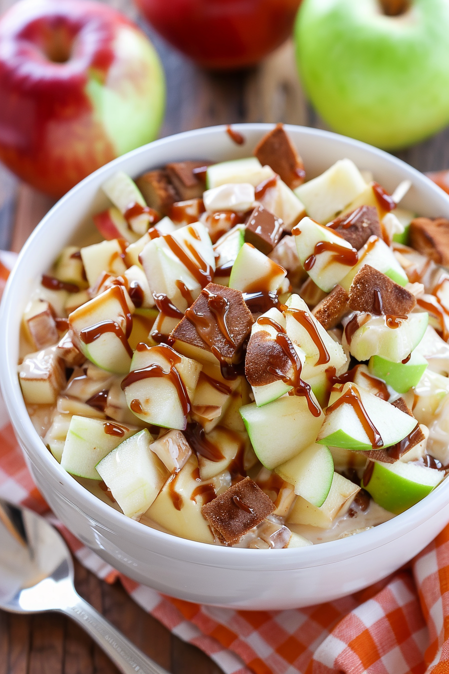 Sweet Apple Snicker Dessert Salad