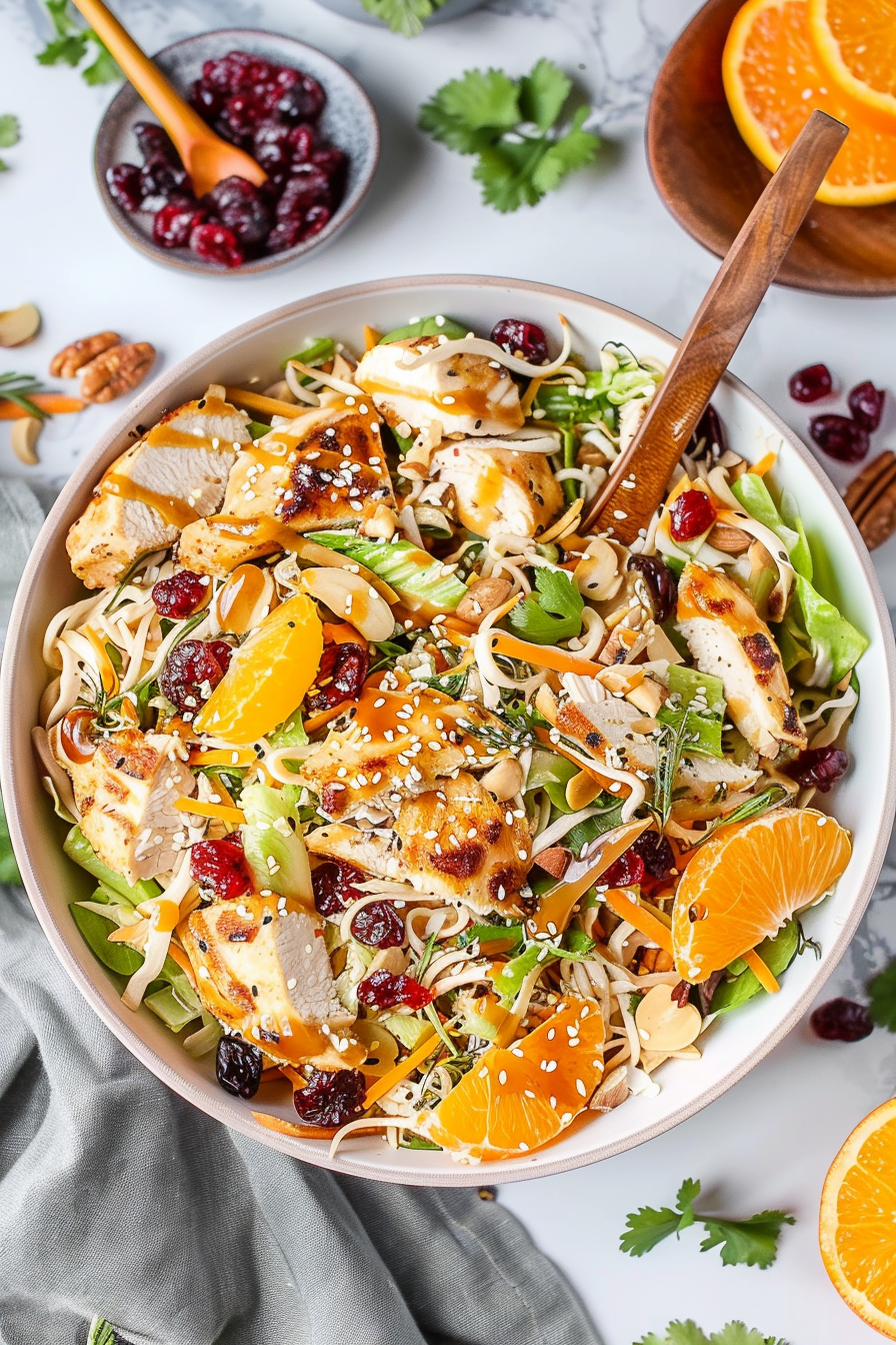 Asian Chicken Cranberry Salad Recipe