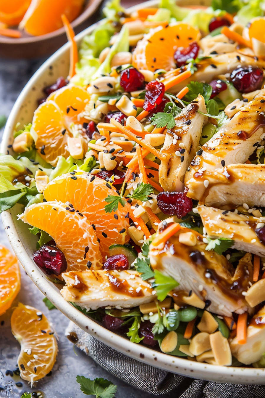 Asian Chicken Cranberry Salad Recipe