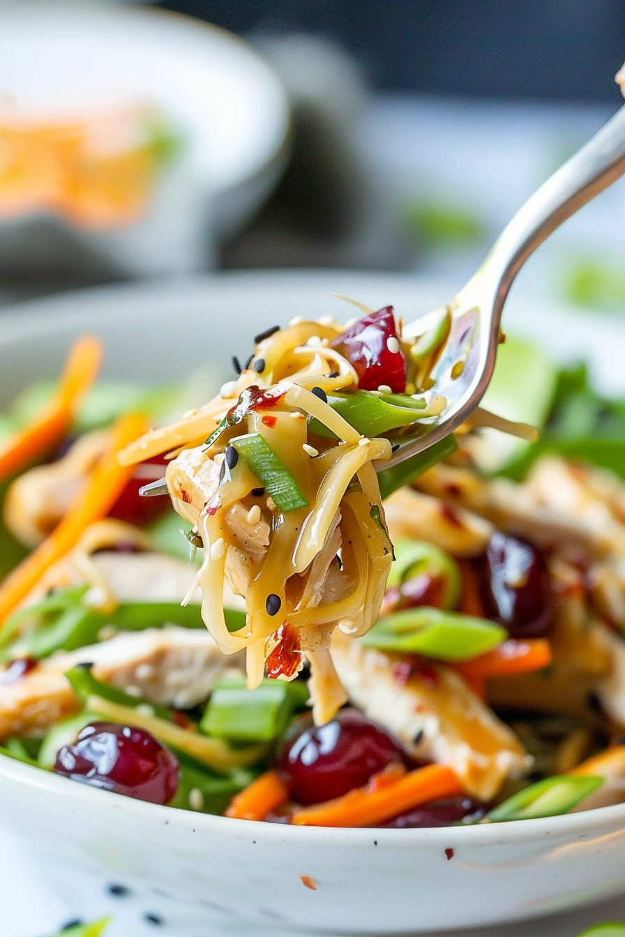 Asian Chicken Cranberry Salad Recipe