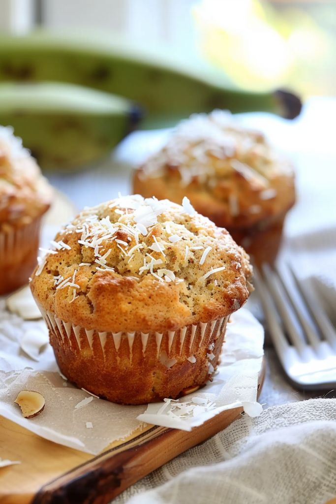 Easy Banana Coconut Muffins