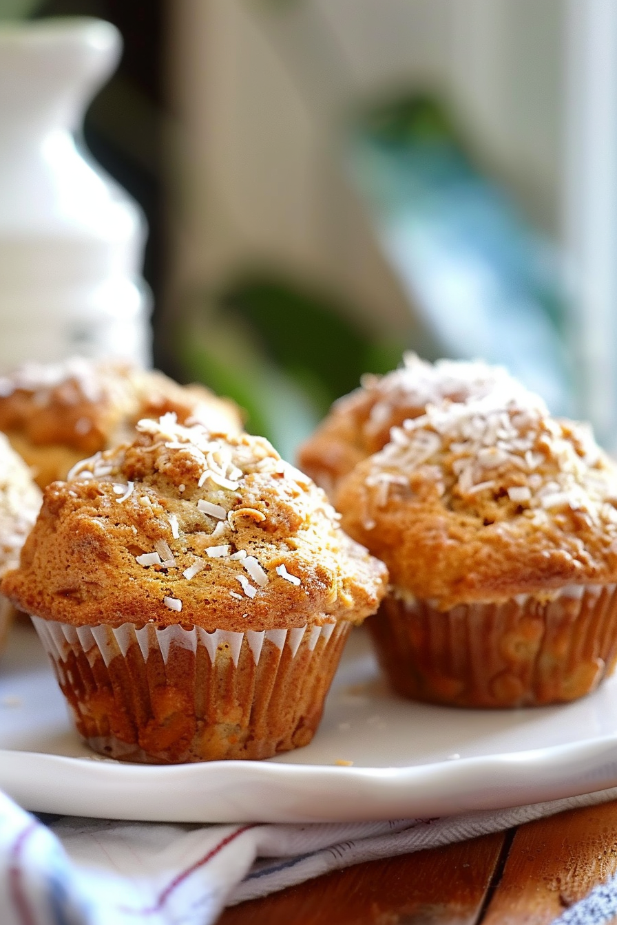 Easy Banana Coconut Muffins