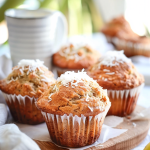 Easy Banana Coconut Muffins