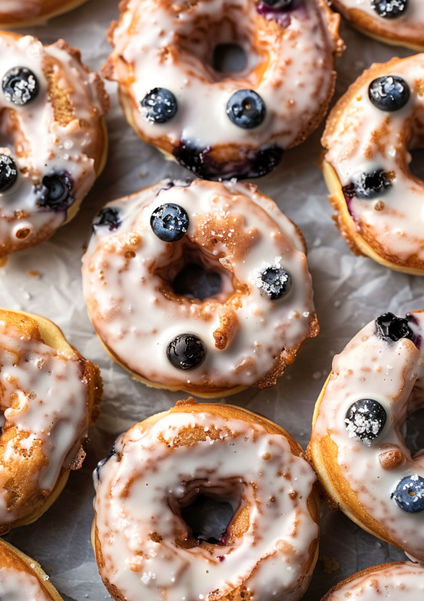 Blueberry Cake Donuts Recipe