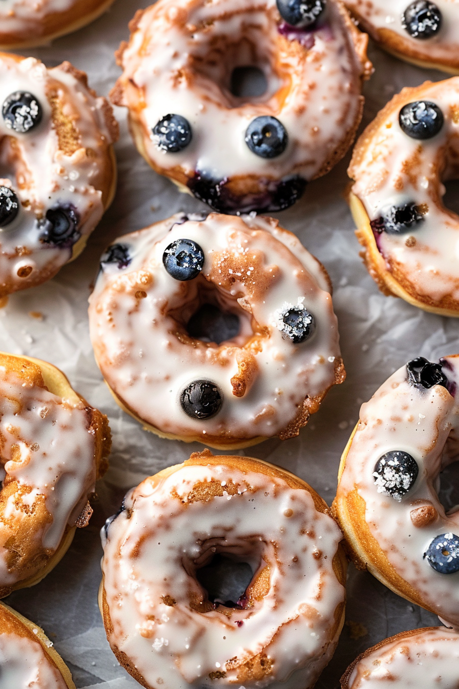 Blueberry Cake Donuts Recipe