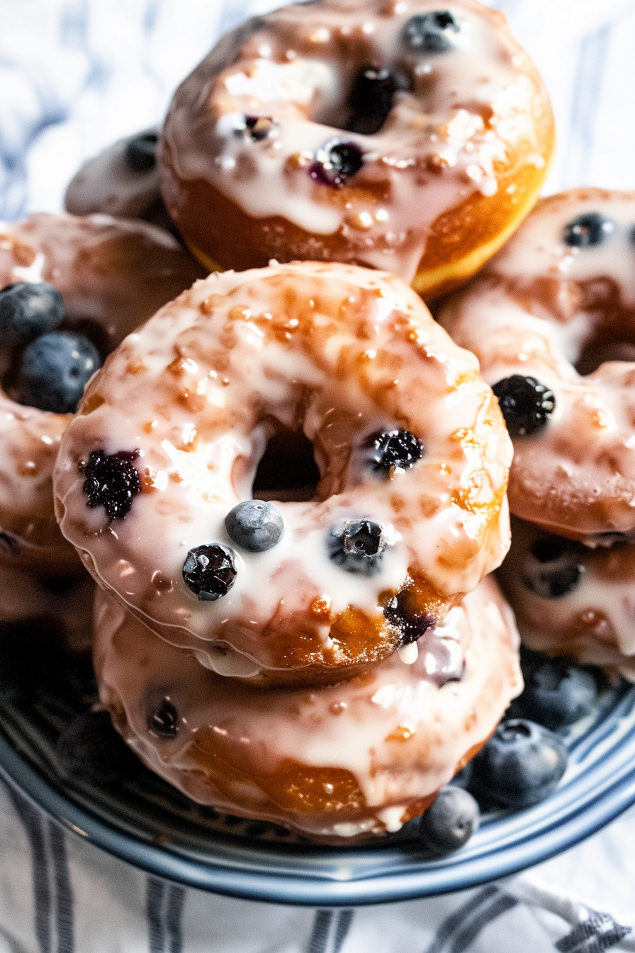 Blueberry Cake Donuts Recipe