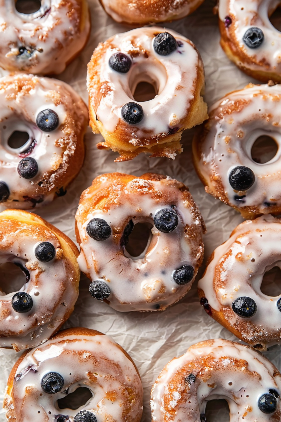 Blueberry Cake Donuts Recipe