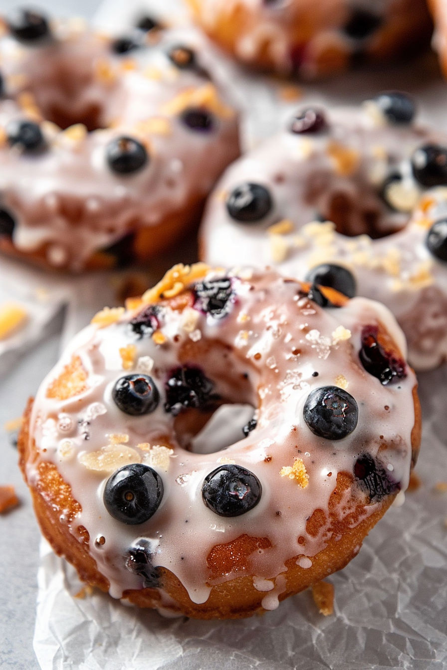 Blueberry Cake Donuts Recipe