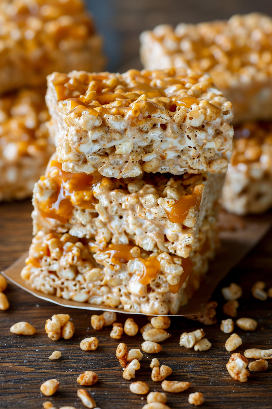 Brown Butter Dulce de Leche Rice Krispie Treats Recipe