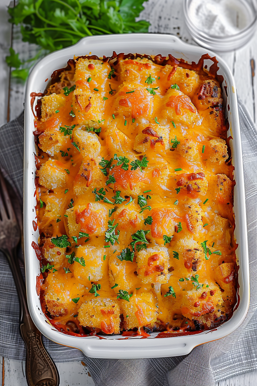 Cheesy Meatloaf Casserole Recipe