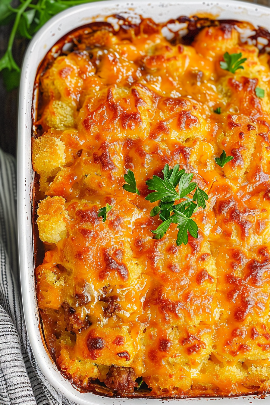 Cheesy Meatloaf Casserole Recipe