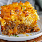 Cheesy Meatloaf Casserole Recipe