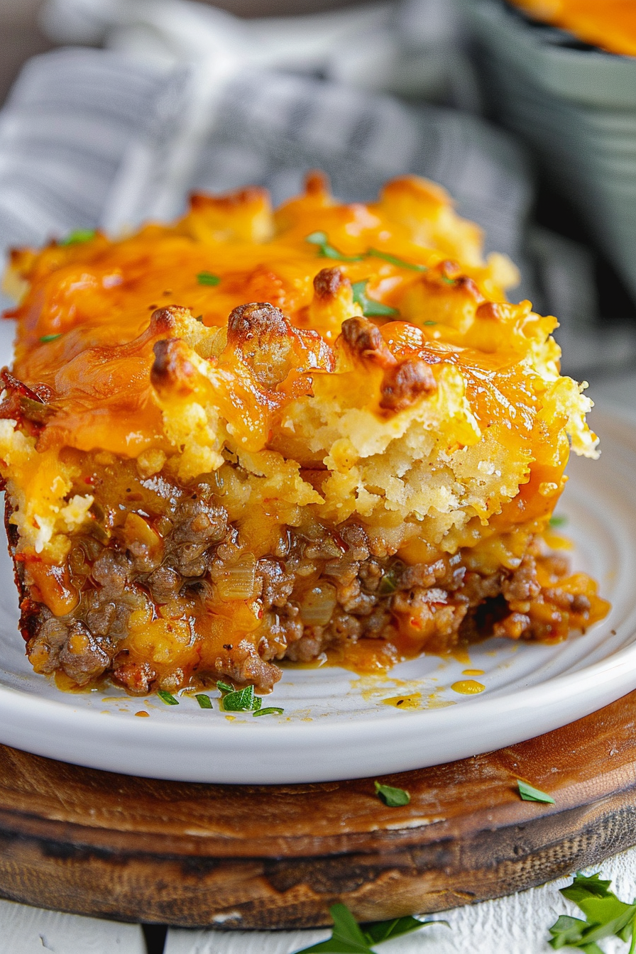 Cheesy Meatloaf Casserole Recipe