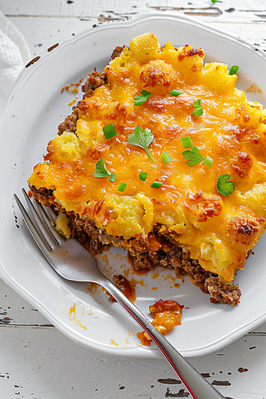 Cheesy Meatloaf Casserole Recipe